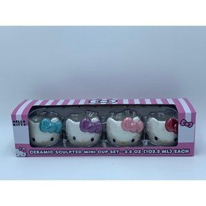 Hello Kitty Ceramic Sculpted Mini Cup Set